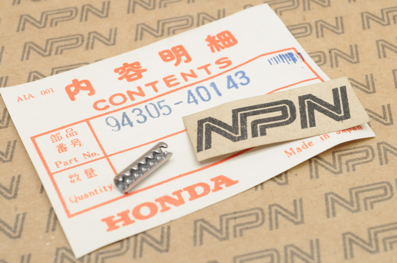 NOS Honda B75 BF100 BF15 BF25 BF30 BF8 BF9.9 Spring Pin (4X14) 94305-40143
