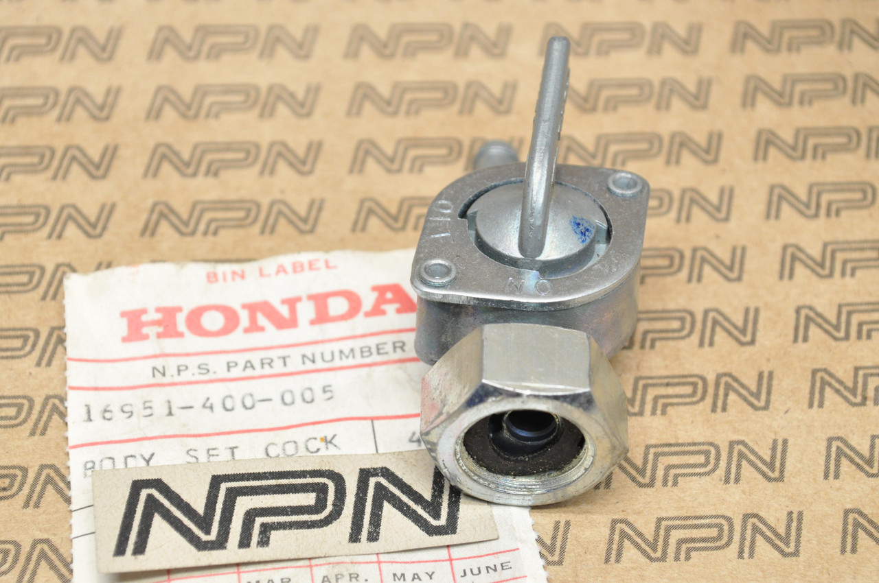 NOS Honda 1976-78 CR125 M Elsinore Fuel Gas Tank Petcock Body 16951-400-005