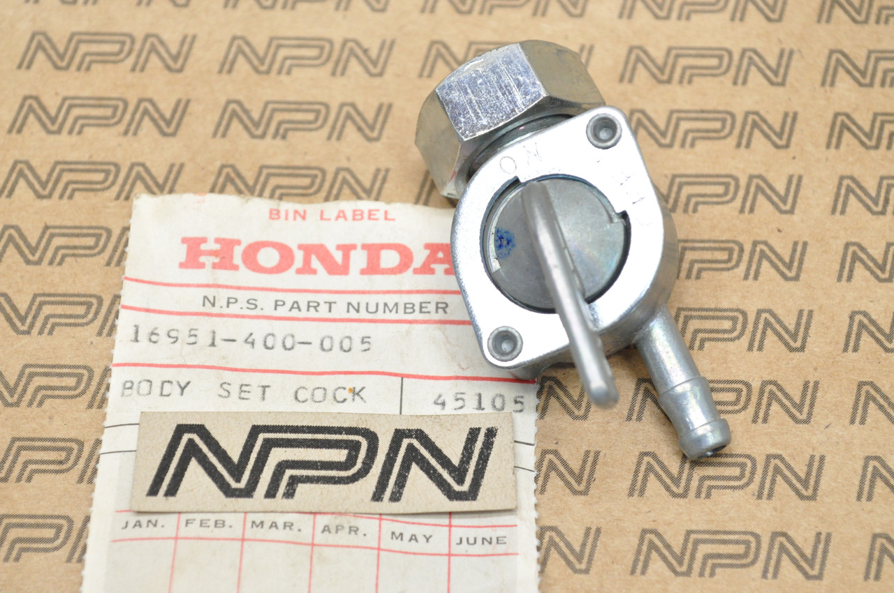 NOS Honda 1976-78 CR125 M Elsinore Fuel Gas Tank Petcock Body 16951-400-005