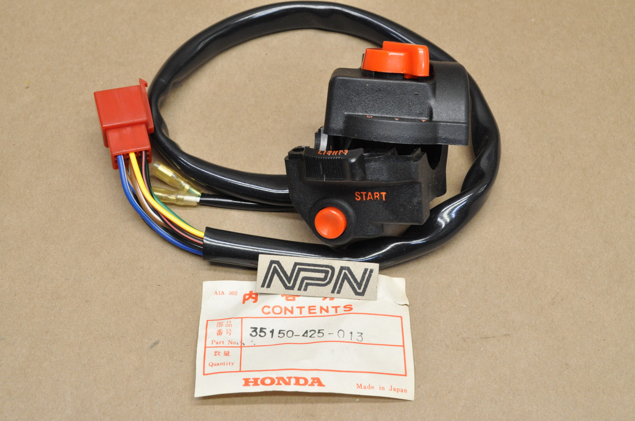 NOS Honda CB650 CB750 Engine Kill Stop Start Run Off On Light Switch 35150-425-013