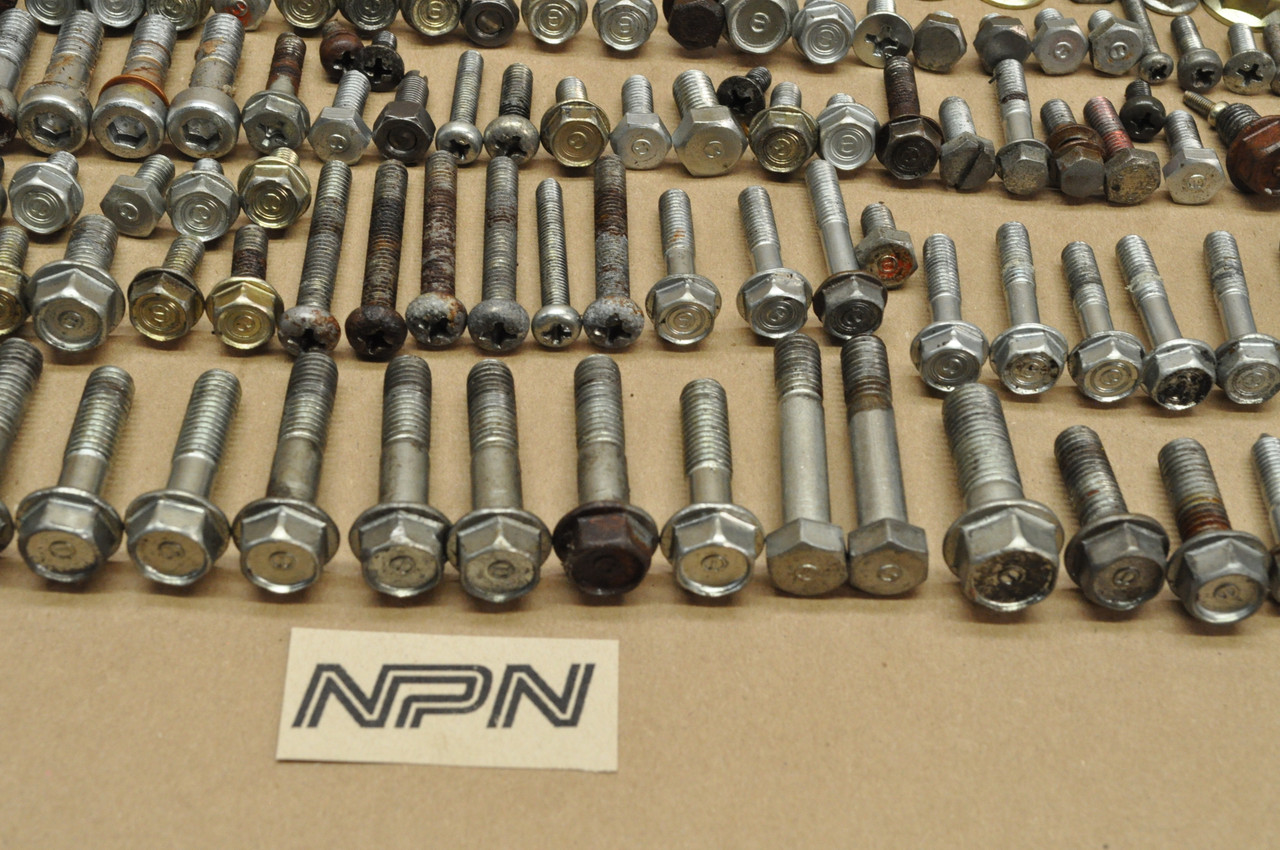 Vtg OEM Honda 1981 CM400 A Screw Bolt Washer Nut Collar Cap Rubber Hardware Lot