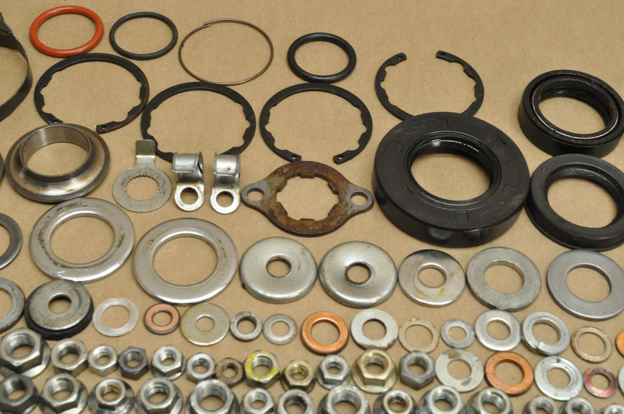 Vtg OEM Honda 1981 CM400 A Screw Bolt Washer Nut Collar Cap Rubber Hardware Lot