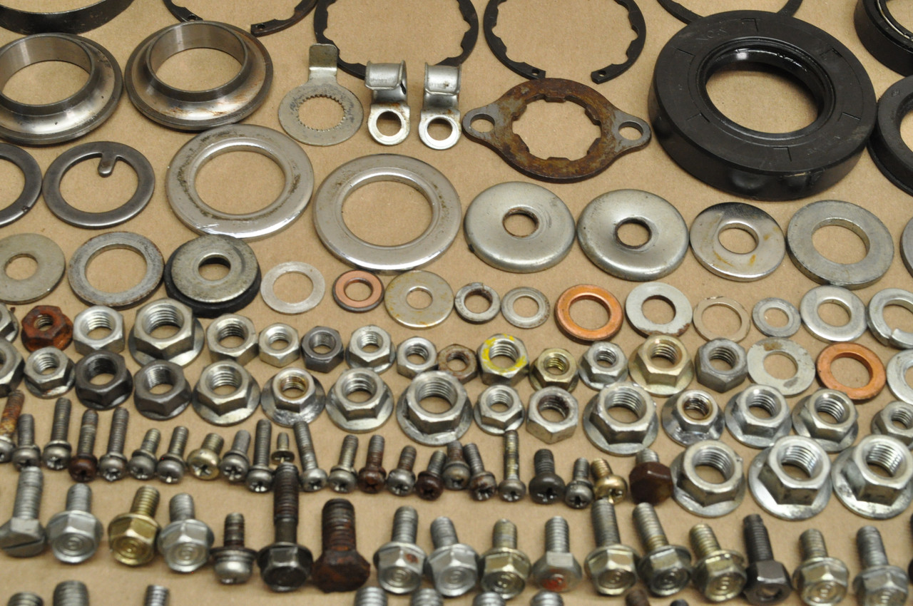 Vtg OEM Honda 1981 CM400 A Screw Bolt Washer Nut Collar Cap Rubber Hardware Lot