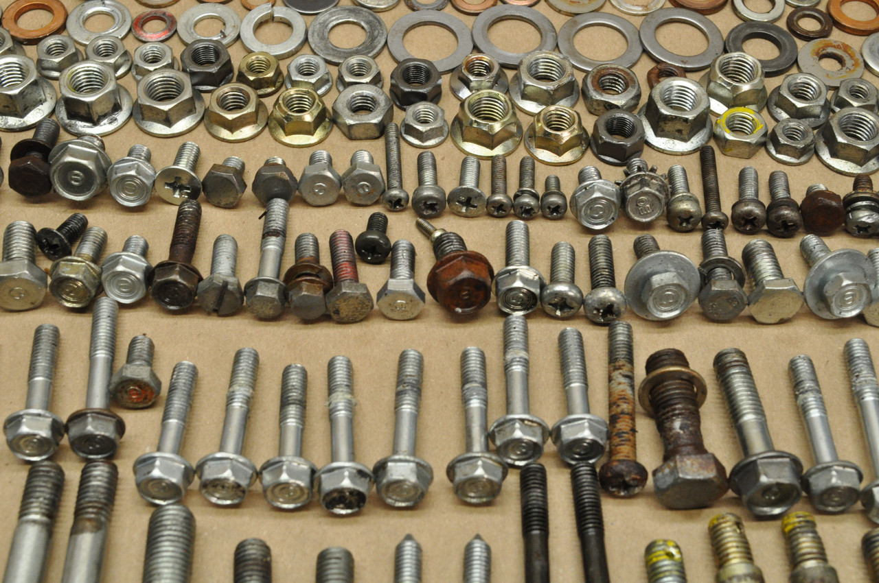 Vtg OEM Honda 1981 CM400 A Screw Bolt Washer Nut Collar Cap Rubber Hardware Lot