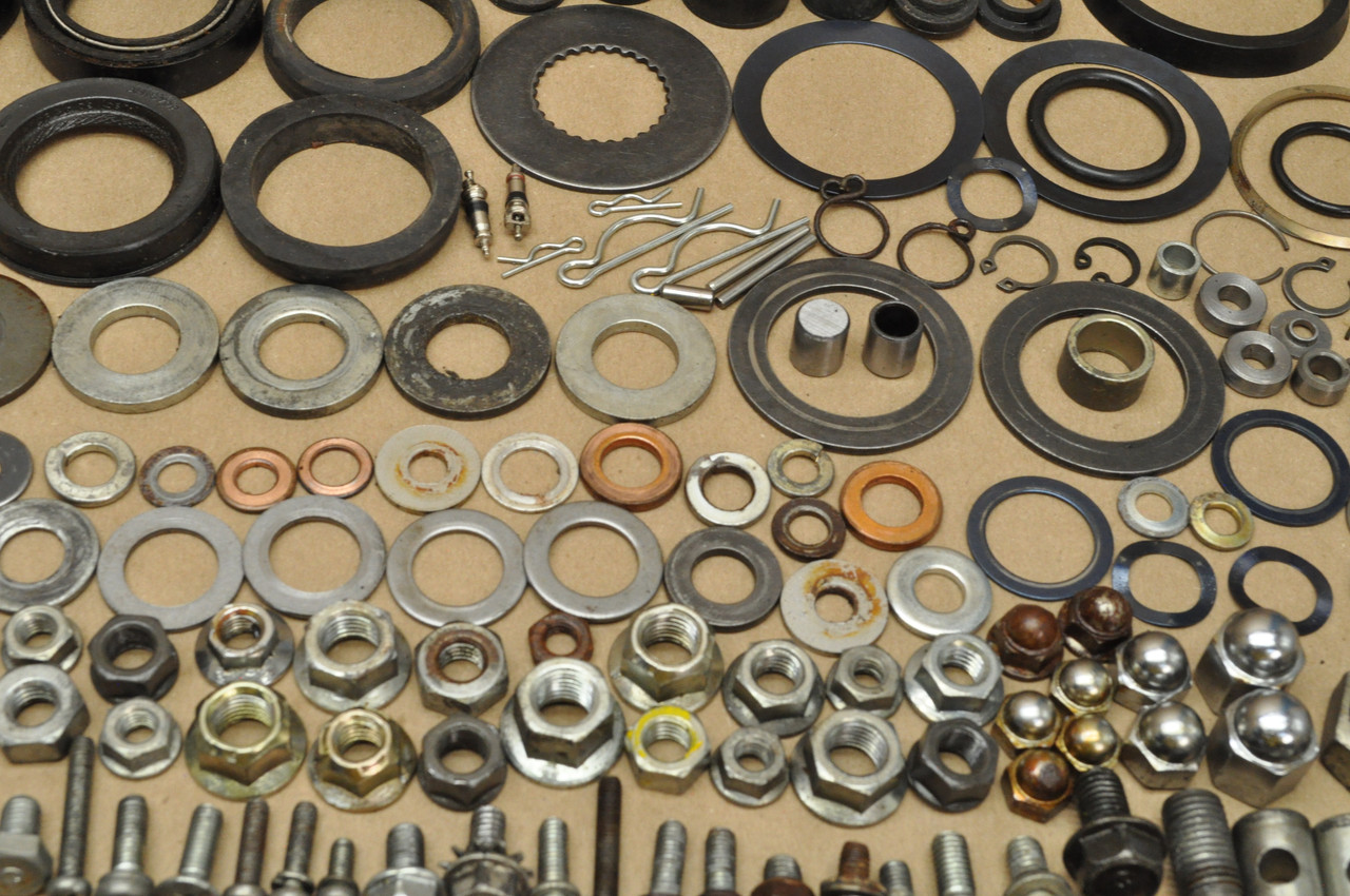 Vtg OEM Honda 1981 CM400 A Screw Bolt Washer Nut Collar Cap Rubber Hardware Lot