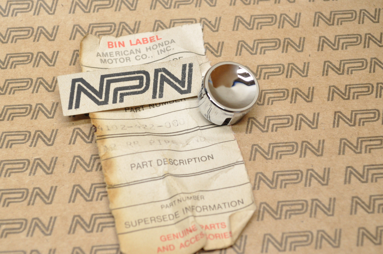 NOS Honda 1979-82 CB750 F 1979-80 CBX Rack Pipe Bar Plug Cap 84102-422-000