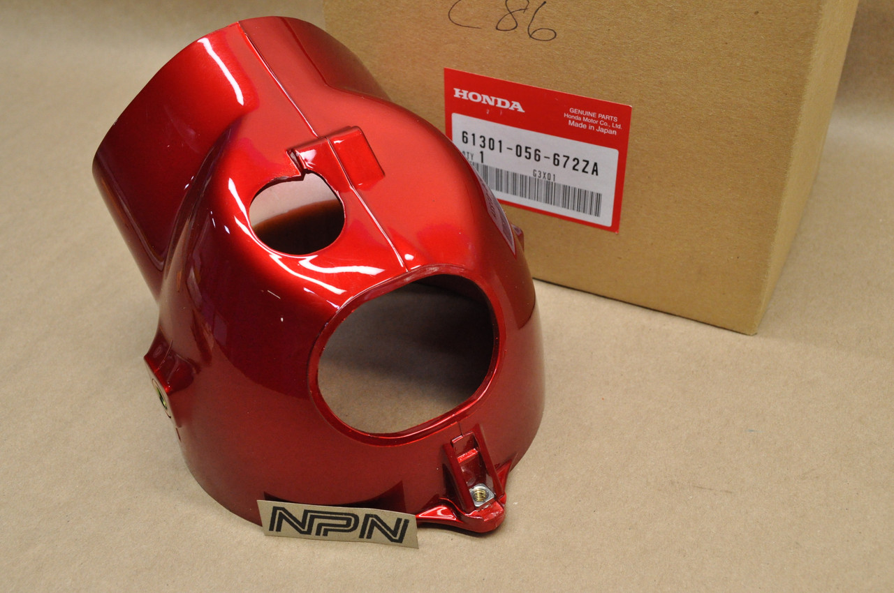 NOS Honda CL70 CL90 CT70 S90 Ruby Red Head Light Bucket Case 61301-056-672 ZA