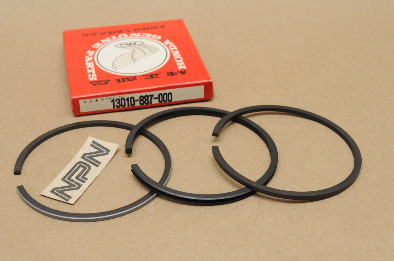 NOS Honda EG1000 HR21 Standard Piston Ring Set For 1 Piston = 3 Rings 13010-887-000