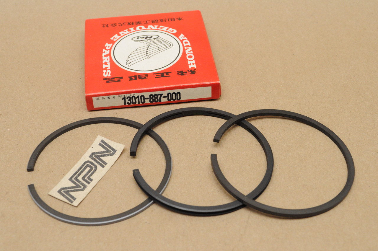 NOS Honda EG1000 HR21 Standard Piston Ring Set For 1 Piston = 3 Rings 13010-887-000