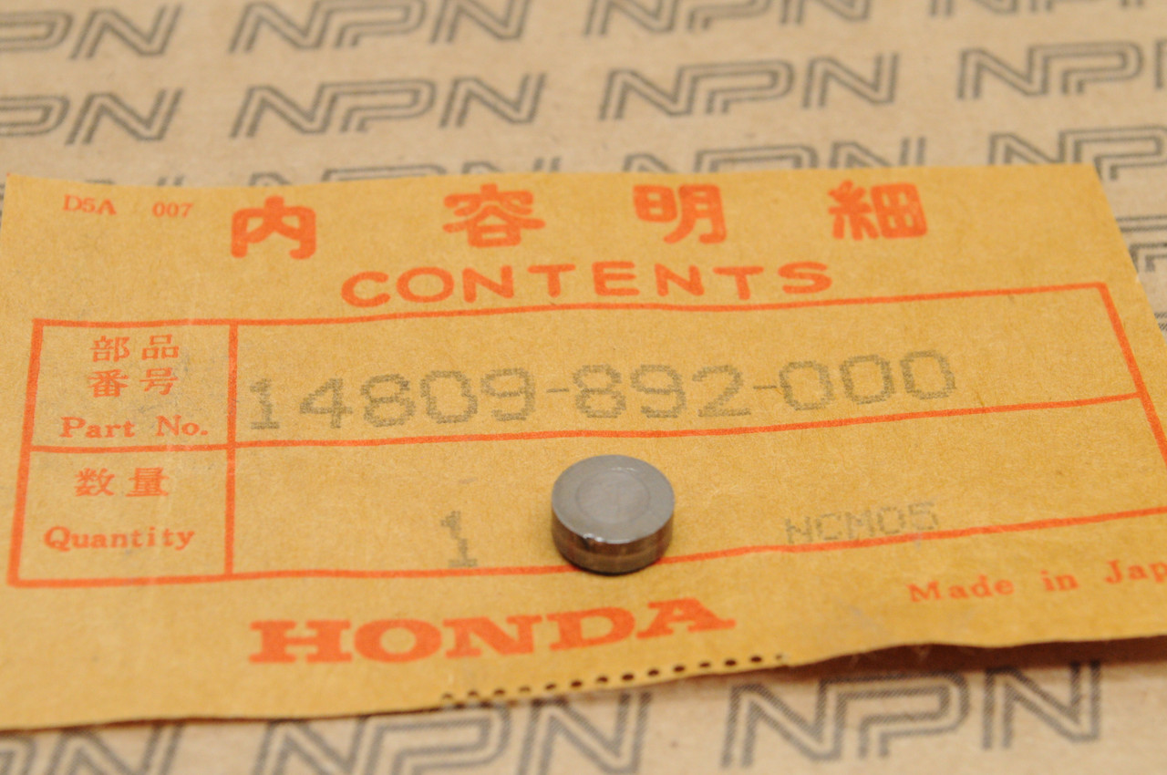 NOS Honda BF2 EG650 EM500 F210 HR17 HR173 Tappet Adjuster (3.43) 14809-892-000
