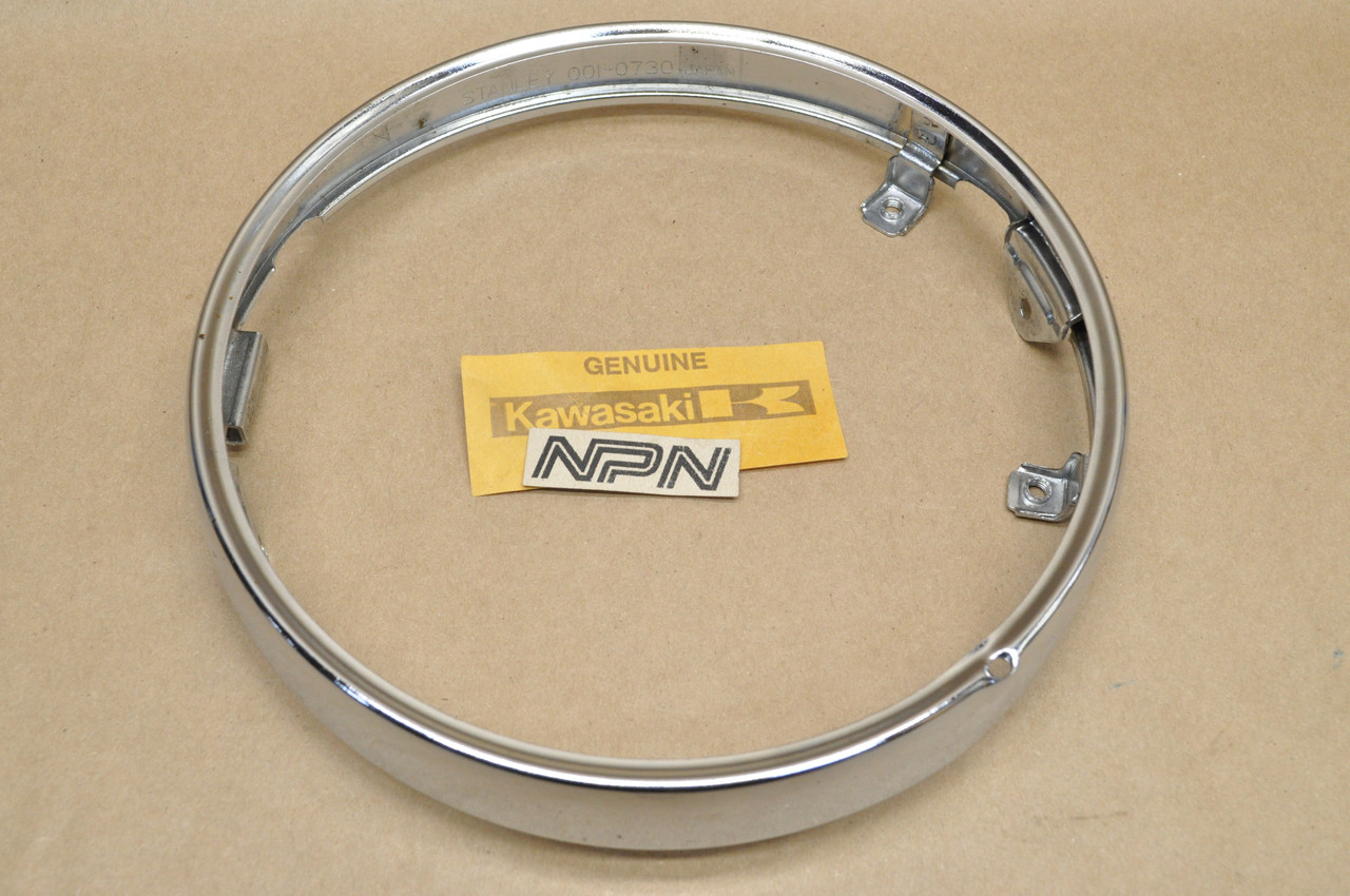 NOS Kawasaki 1972-75 H2 Mach IV Head Light Lamp Rim Ring Bezel 23006-024