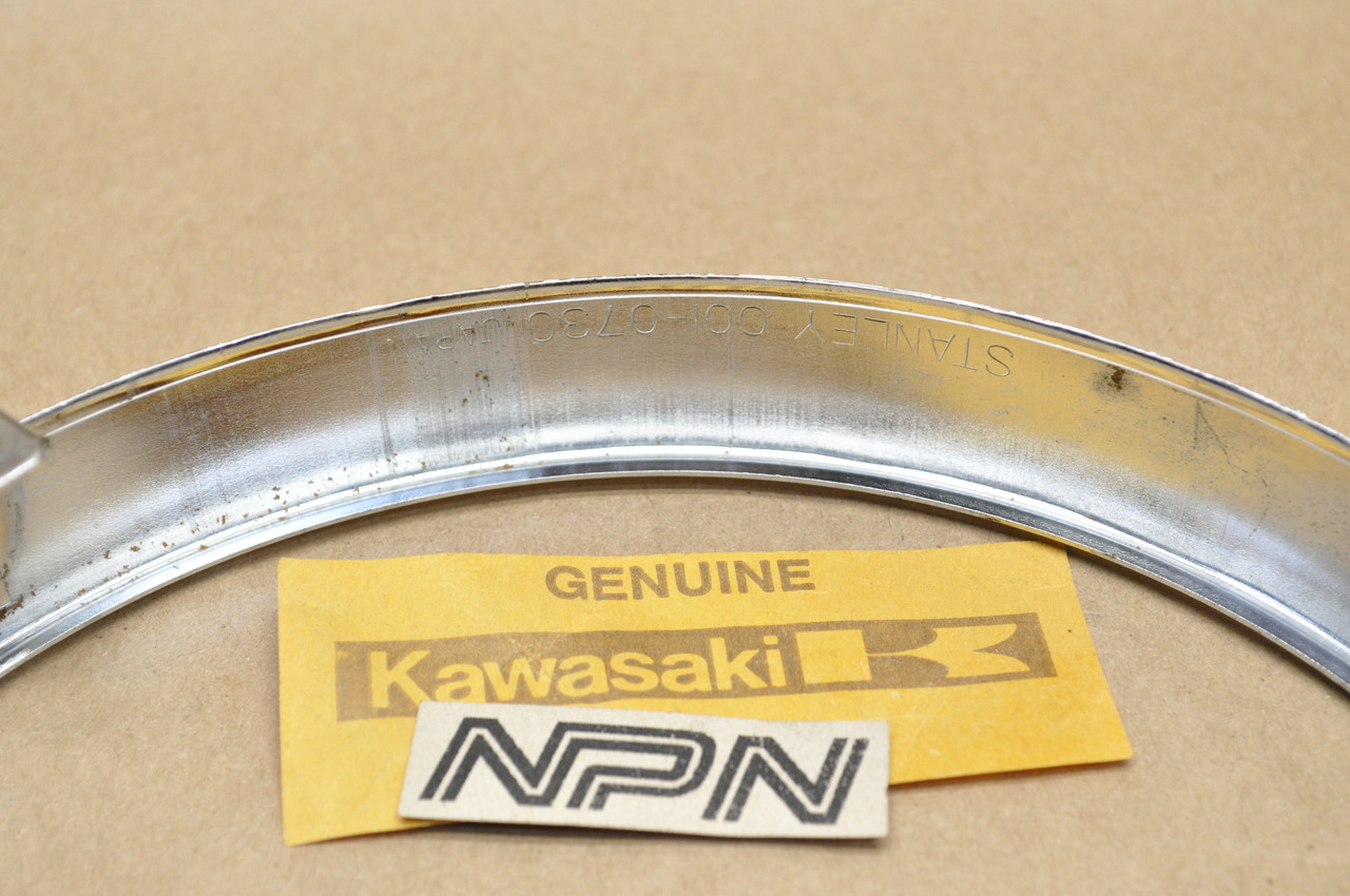 NOS Kawasaki 1972-75 H2 Mach IV Head Light Lamp Rim Ring Bezel 23006-024
