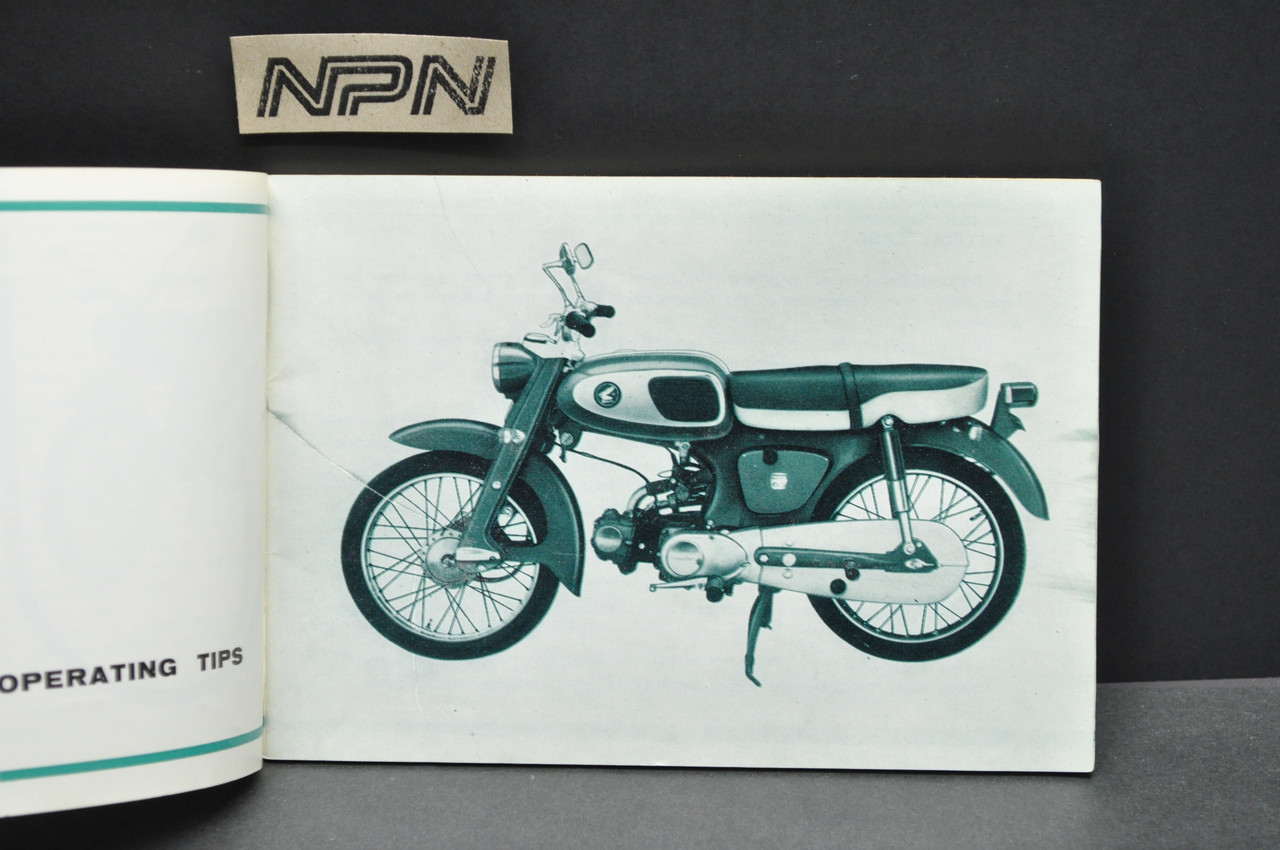 Vintage 1965-69 Honda S65 Sport 65 Motorcycle Owners Manual Original OEM