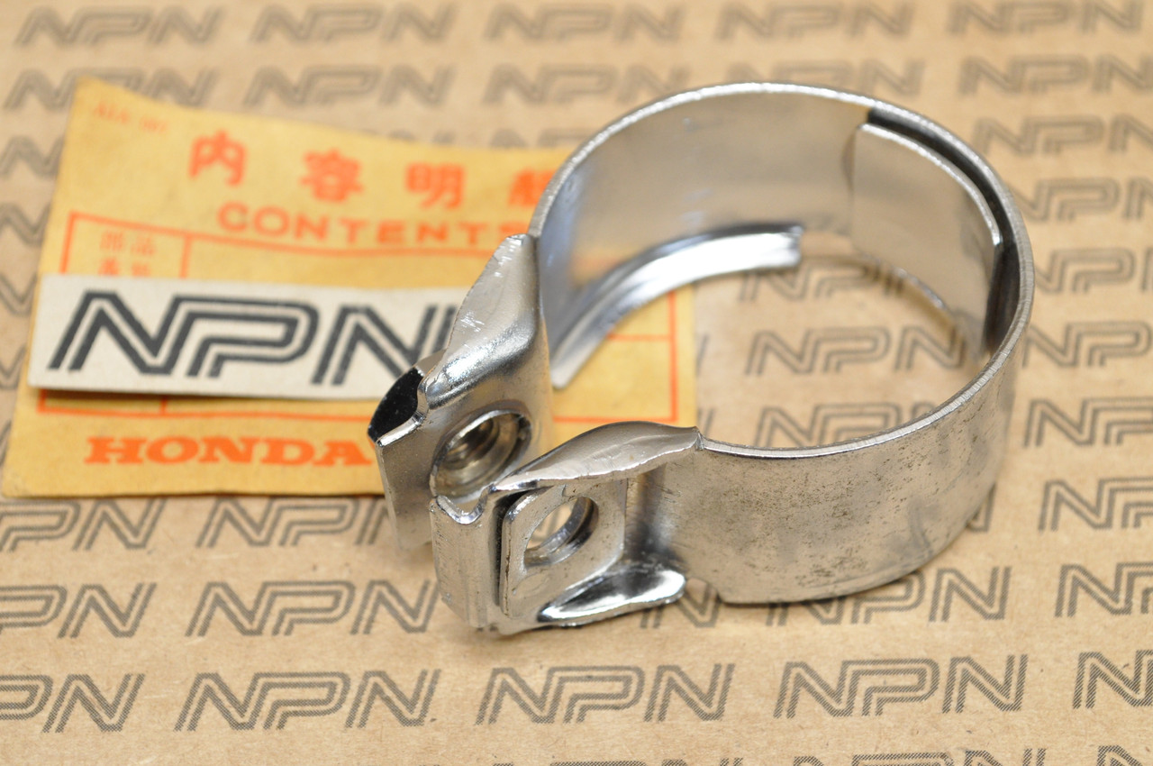NOS Honda 1975-76 CB360 T Muffler Exhaust Pipe Band Clamp 18372-286-300