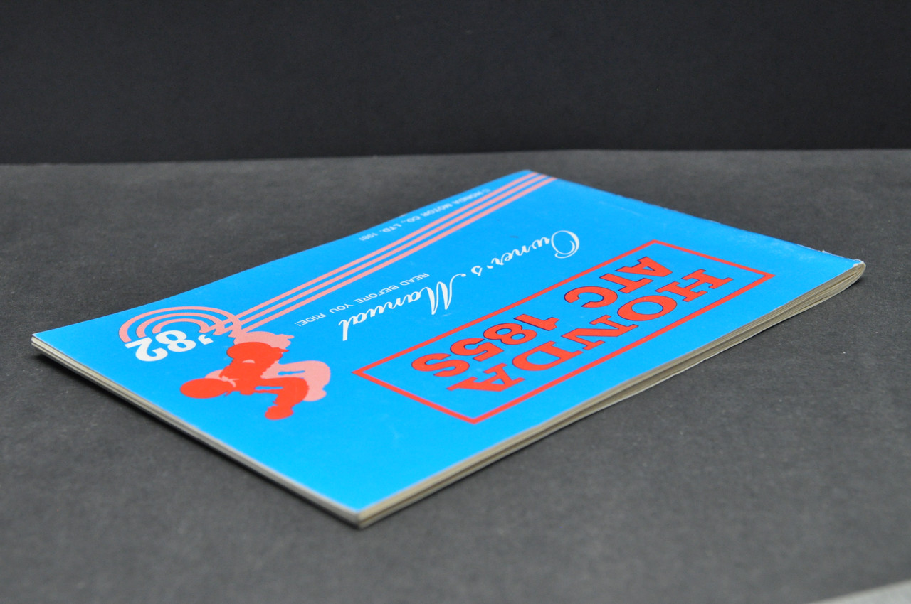 Vintage NOS 1982 Honda ATC185 S Three Wheeler Owners Manual OEM Print Date 1981