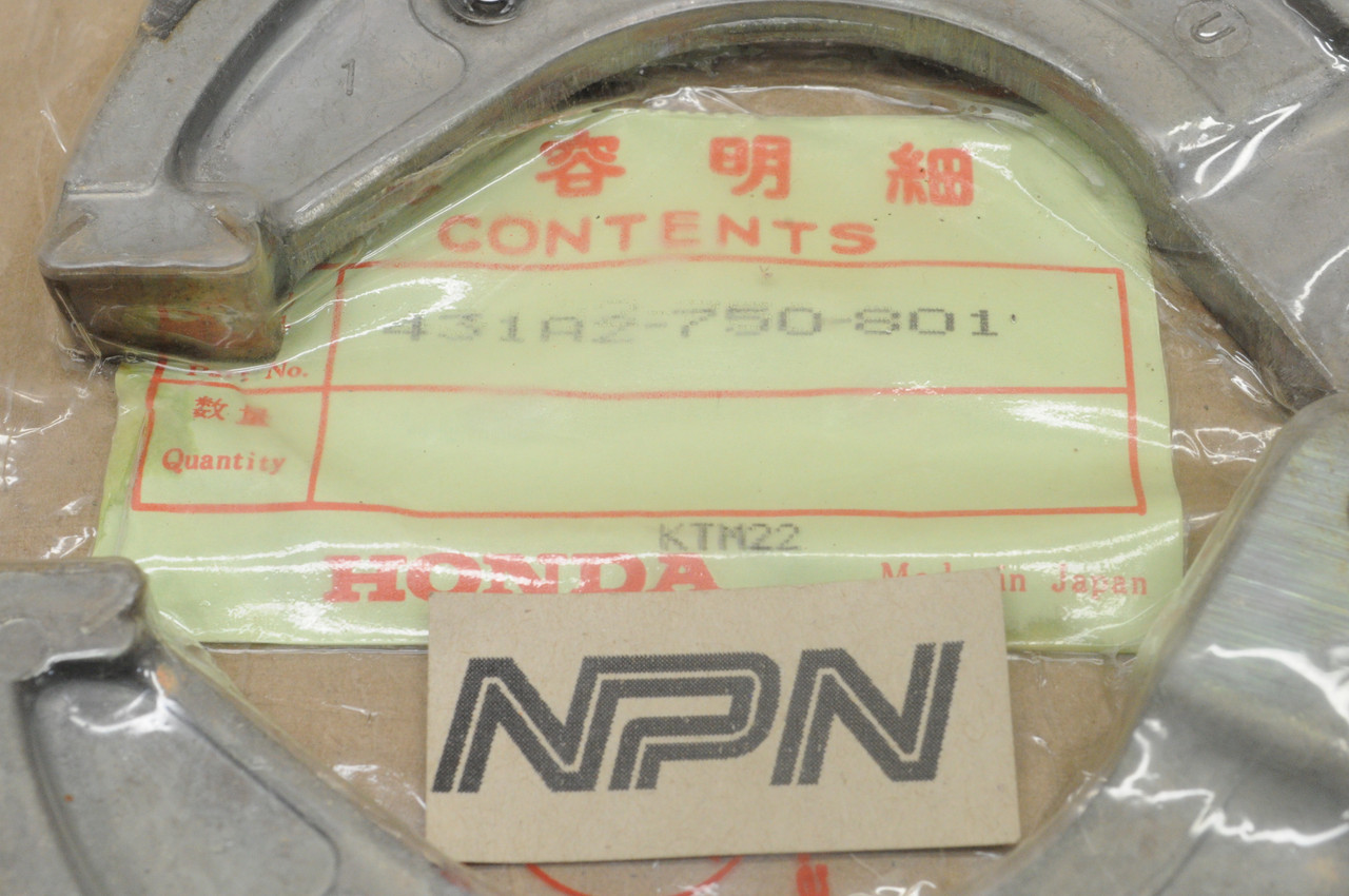 NOS Honda HT3810 HT3813 Lawn Mower Brake Shoe Set 431A2-750-801