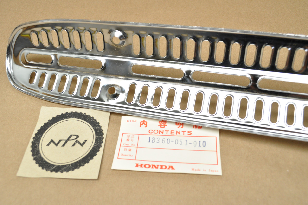 NOS Honda CL70 K2 Muffler Exhaust Pipe Heat Shield Guard Protector 18360-051-910