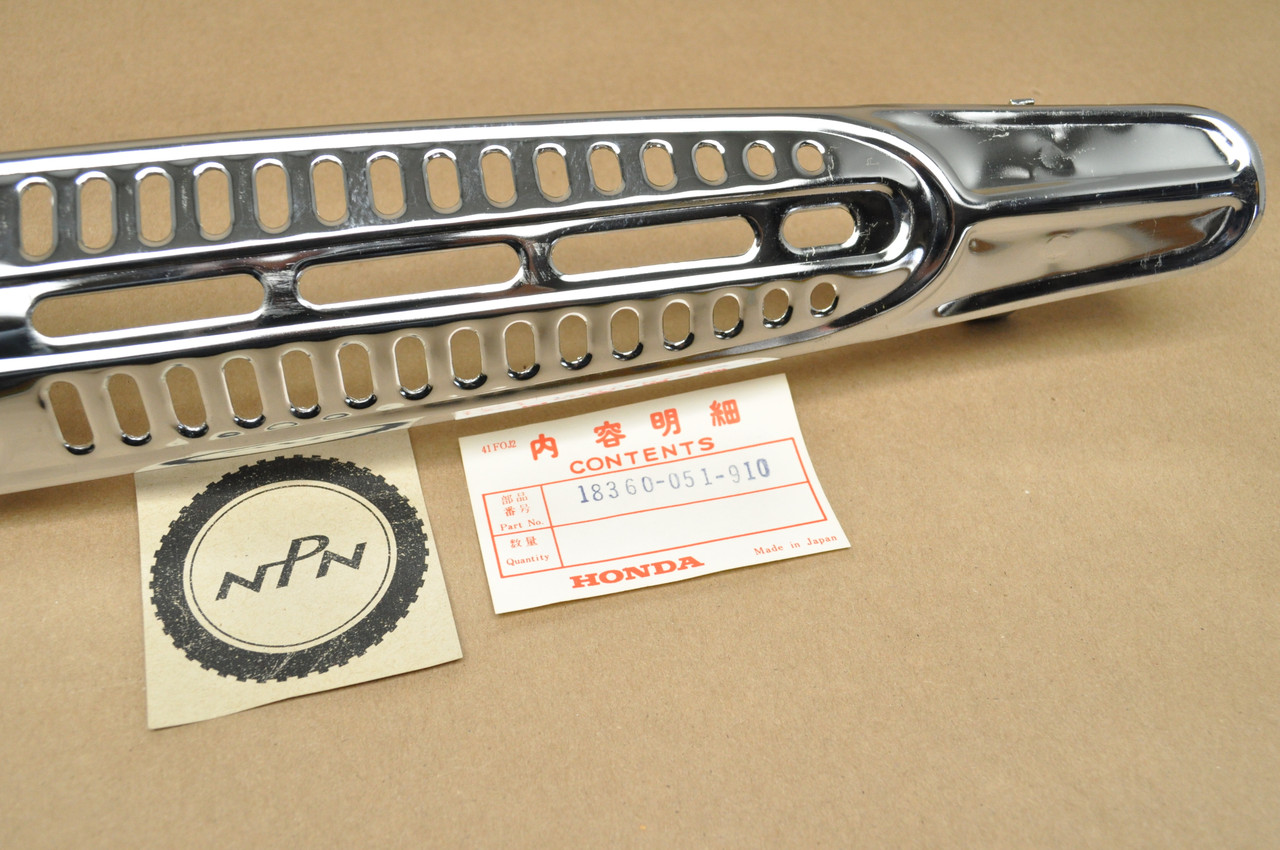 NOS Honda CL70 K2 Muffler Exhaust Pipe Heat Shield Guard Protector 18360-051-910