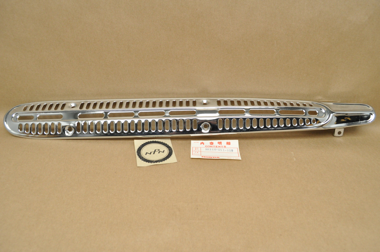 NOS Honda CL70 K2 Muffler Exhaust Pipe Heat Shield Guard Protector 18360-051-910