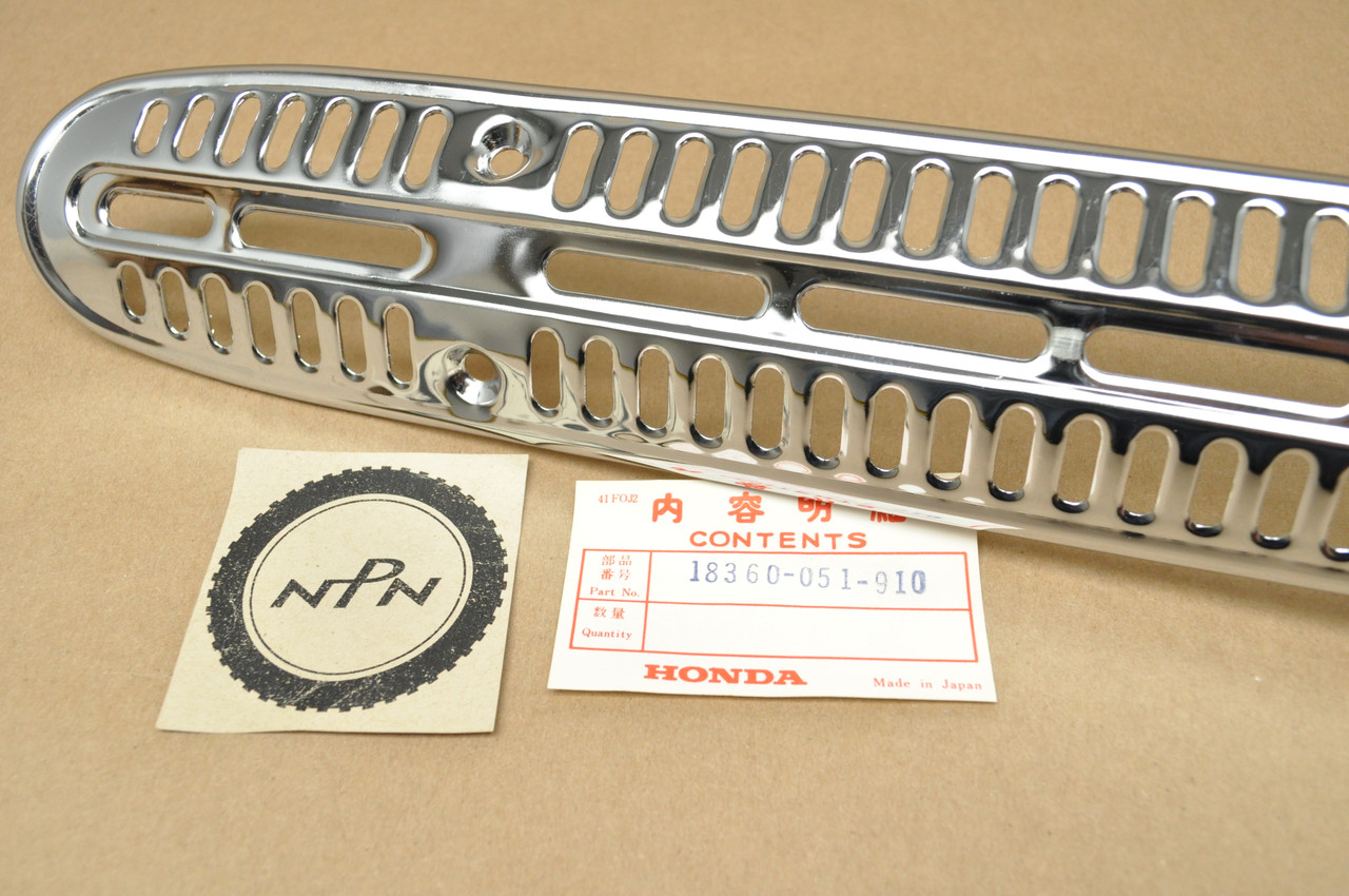 NOS Honda CL70 K2 Muffler Exhaust Pipe Heat Shield Guard Protector 18360-051-910