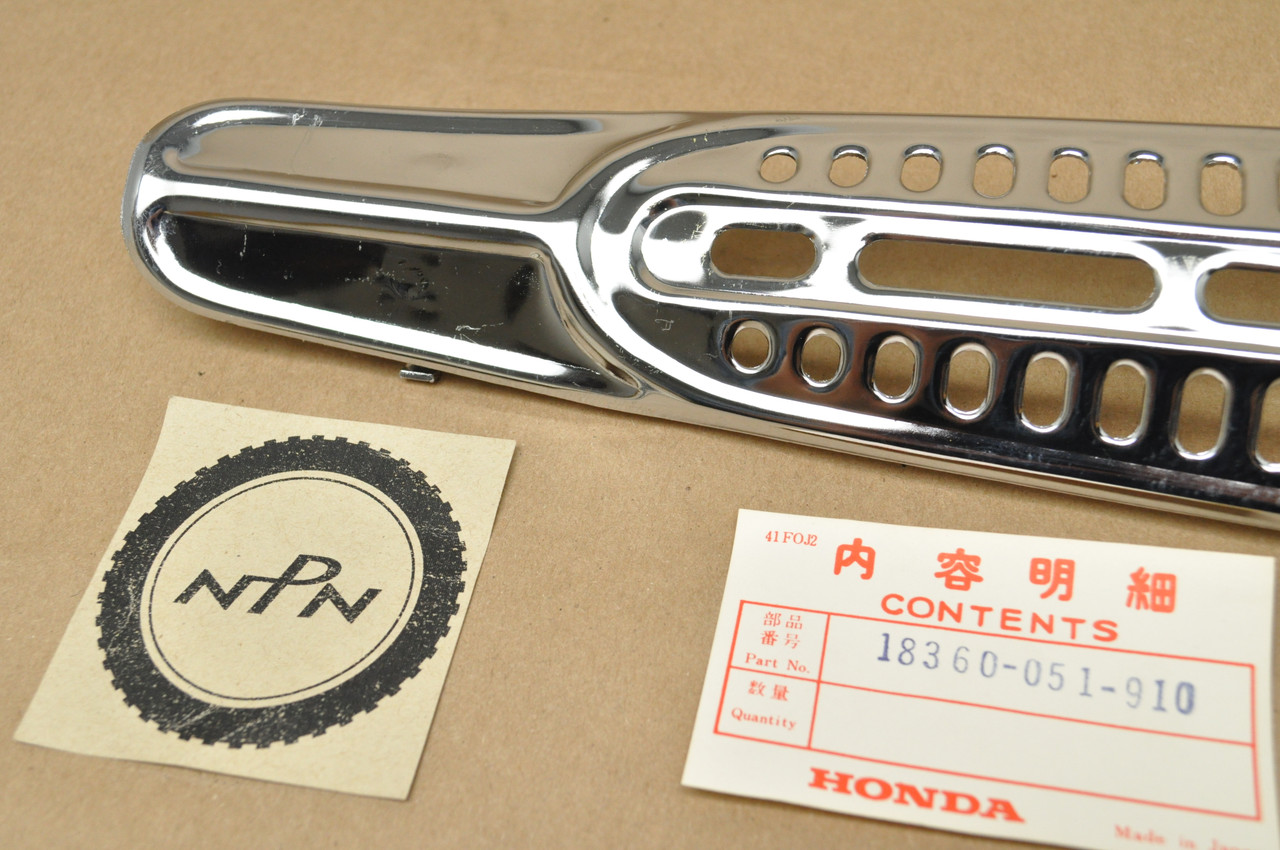 NOS Honda CL70 K2 Muffler Exhaust Pipe Heat Shield Guard Protector 18360-051-910