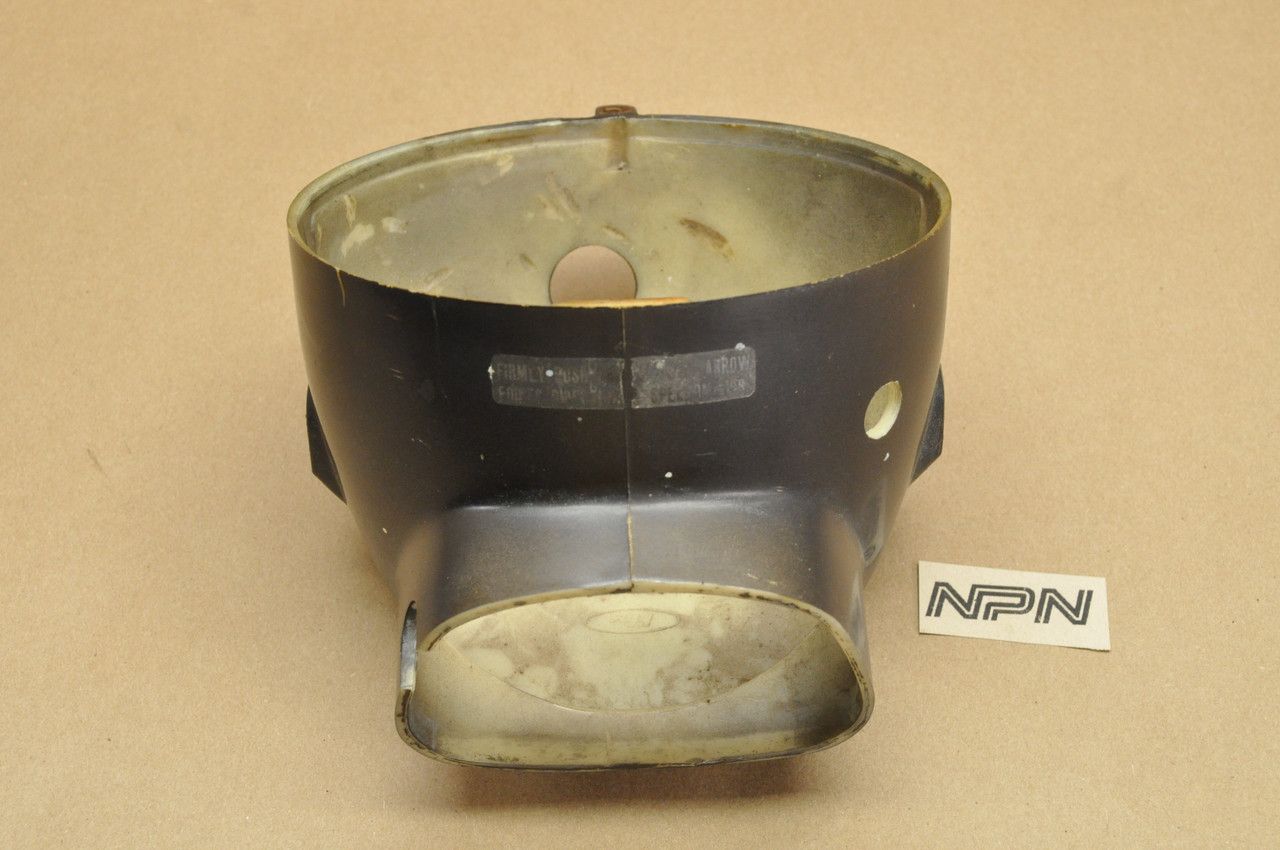 Vtg OEM Honda CT110 CT90 Headlight Bucket Case Housing Black AS IS 61301-102-701 NR