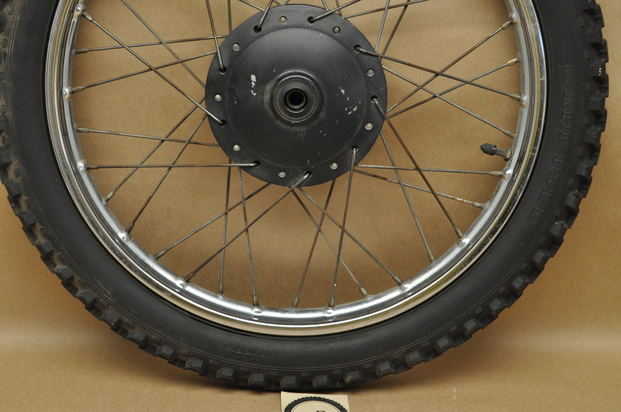 Vtg OEM Honda CR80 CT110 CT90 Front Wheel Rim Hub Assembly 42701-030-003