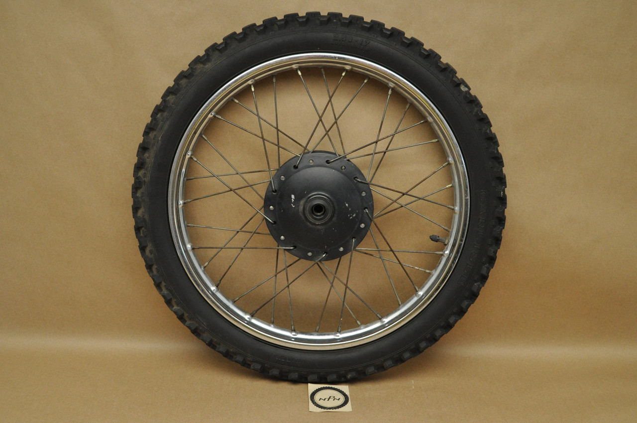 Vtg OEM Honda CR80 CT110 CT90 Front Wheel Rim Hub Assembly 42701-030-003