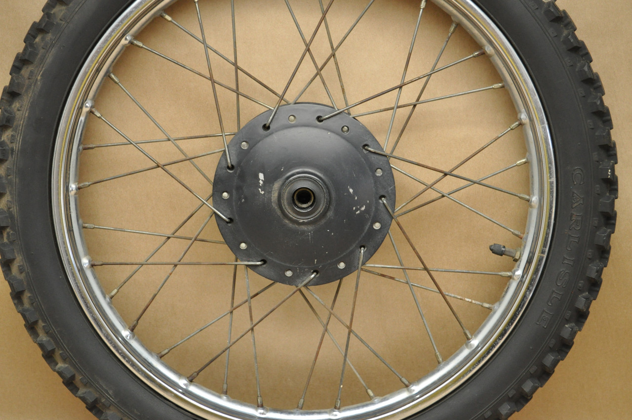 Vtg OEM Honda CR80 CT110 CT90 Front Wheel Rim Hub Assembly 42701-030-003