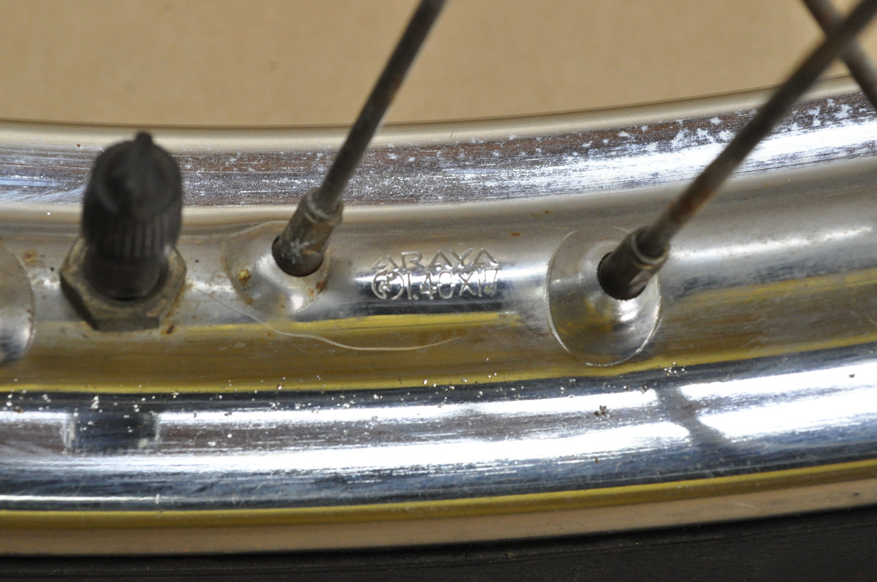 Vtg OEM Honda CR80 CT110 CT90 Front Wheel Rim Hub Assembly 42701-030-003