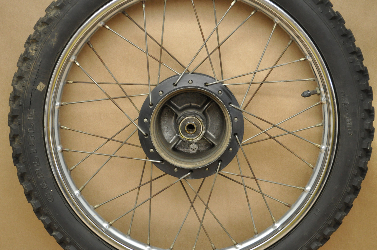 Vtg OEM Honda CR80 CT110 CT90 Front Wheel Rim Hub Assembly 42701-030-003