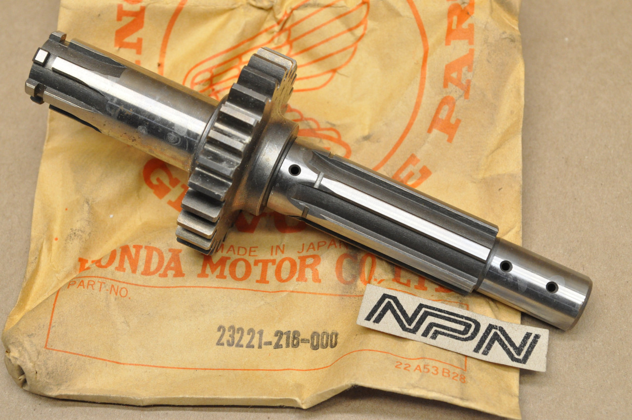 NOS Honda CA160 CB160 CL160 Transmission Counter Shaft 26T 23221-216-000