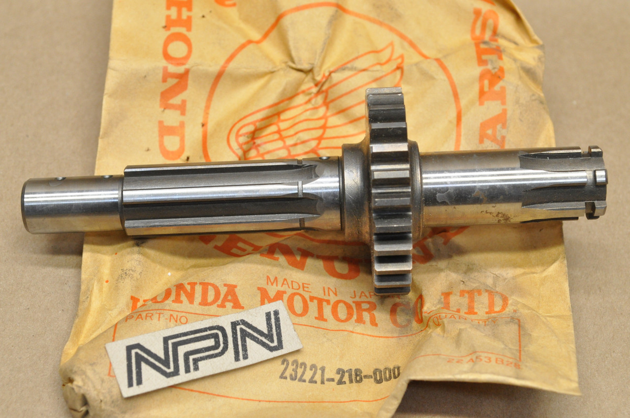 NOS Honda CA160 CB160 CL160 Transmission Counter Shaft 26T 23221-216-000