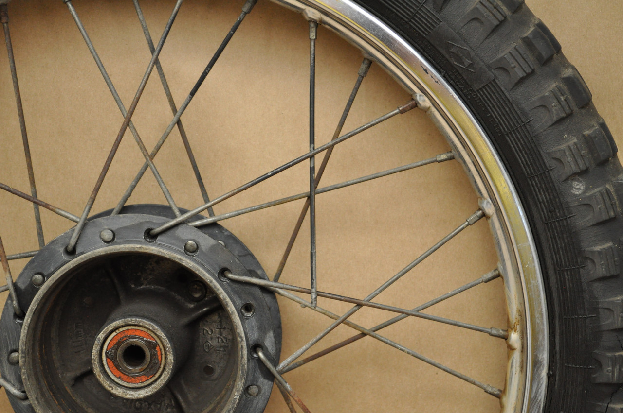 Vintage OEM Honda 1978-79 CT90 Trail 90 Rear Wheel Rim Hub Assembly AS IS 42701-077-000