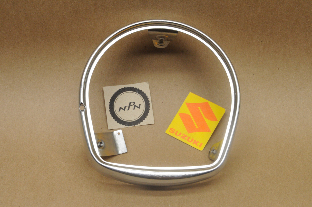 NOS Suzuki 1971 AC50 AS50 1973 MT50 Head Light Bezel Rim 35111-05610