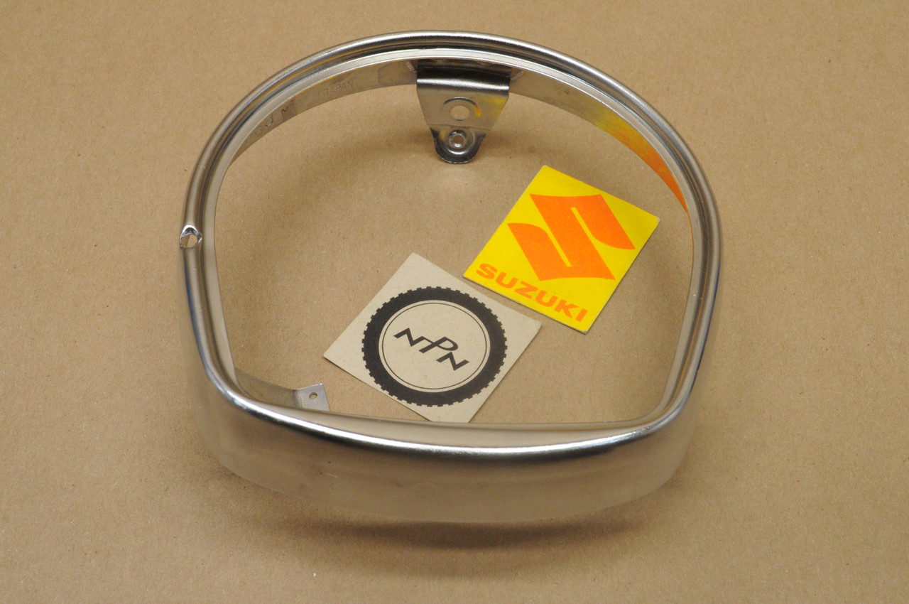 NOS Suzuki 1971 AC50 AS50 1973 MT50 Head Light Bezel Rim 35111-05610