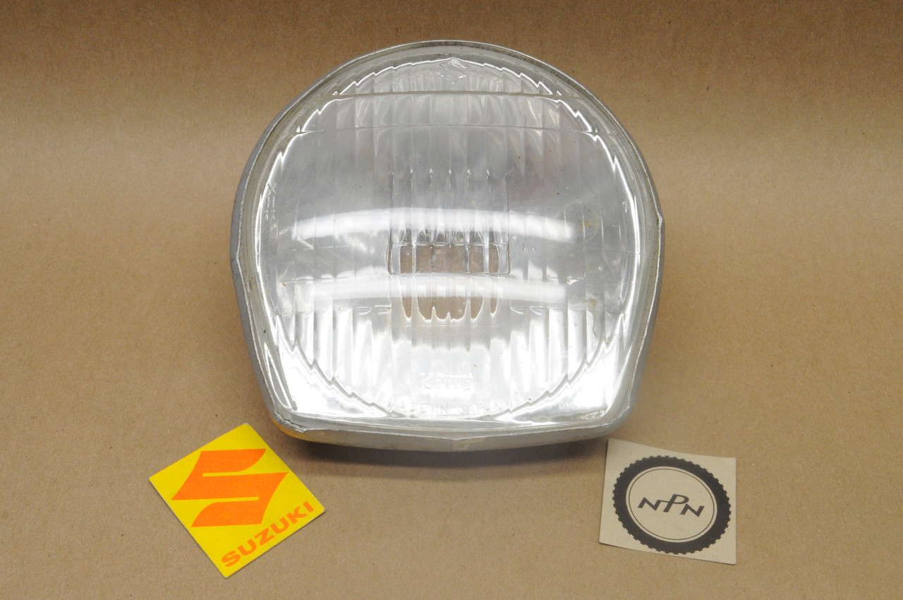NOS Suzuki B100 B105 KT120 Headlight Assembly 35100-07611