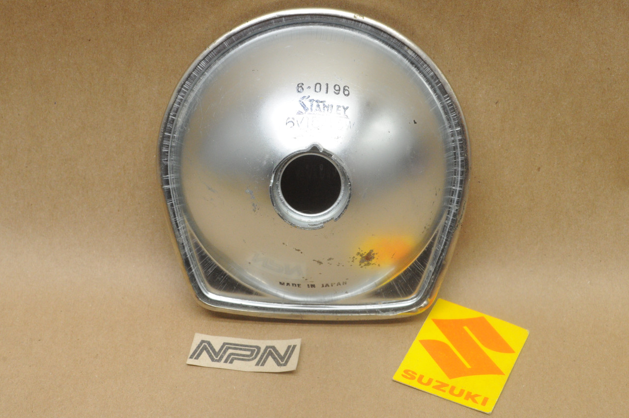NOS Suzuki 1971 AC50 AS50 1973 MT50 Stanley Head Light Lamp Lens 35121-22610