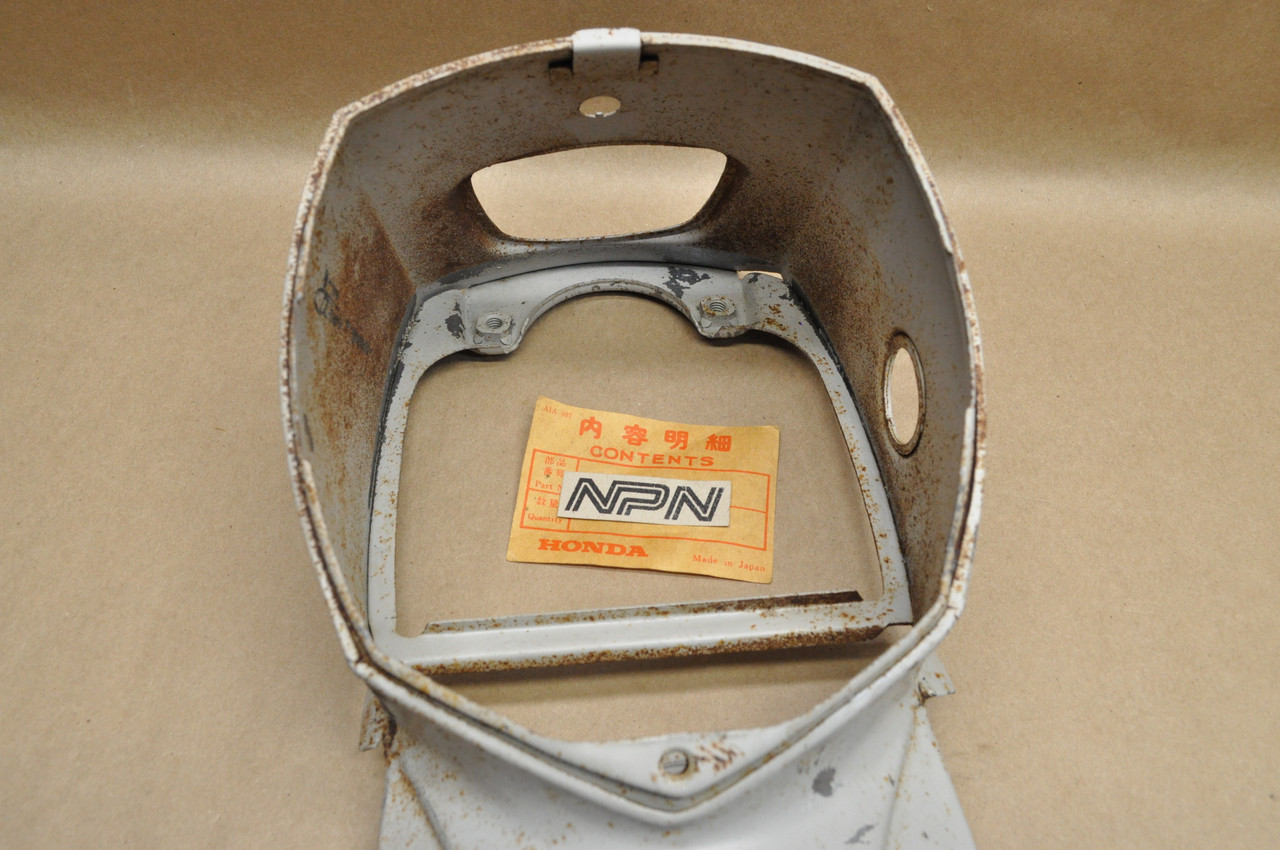 NOS Honda CA160 CA95 Head Light Bucket Case Cover in Primer 61301-203-000 Z