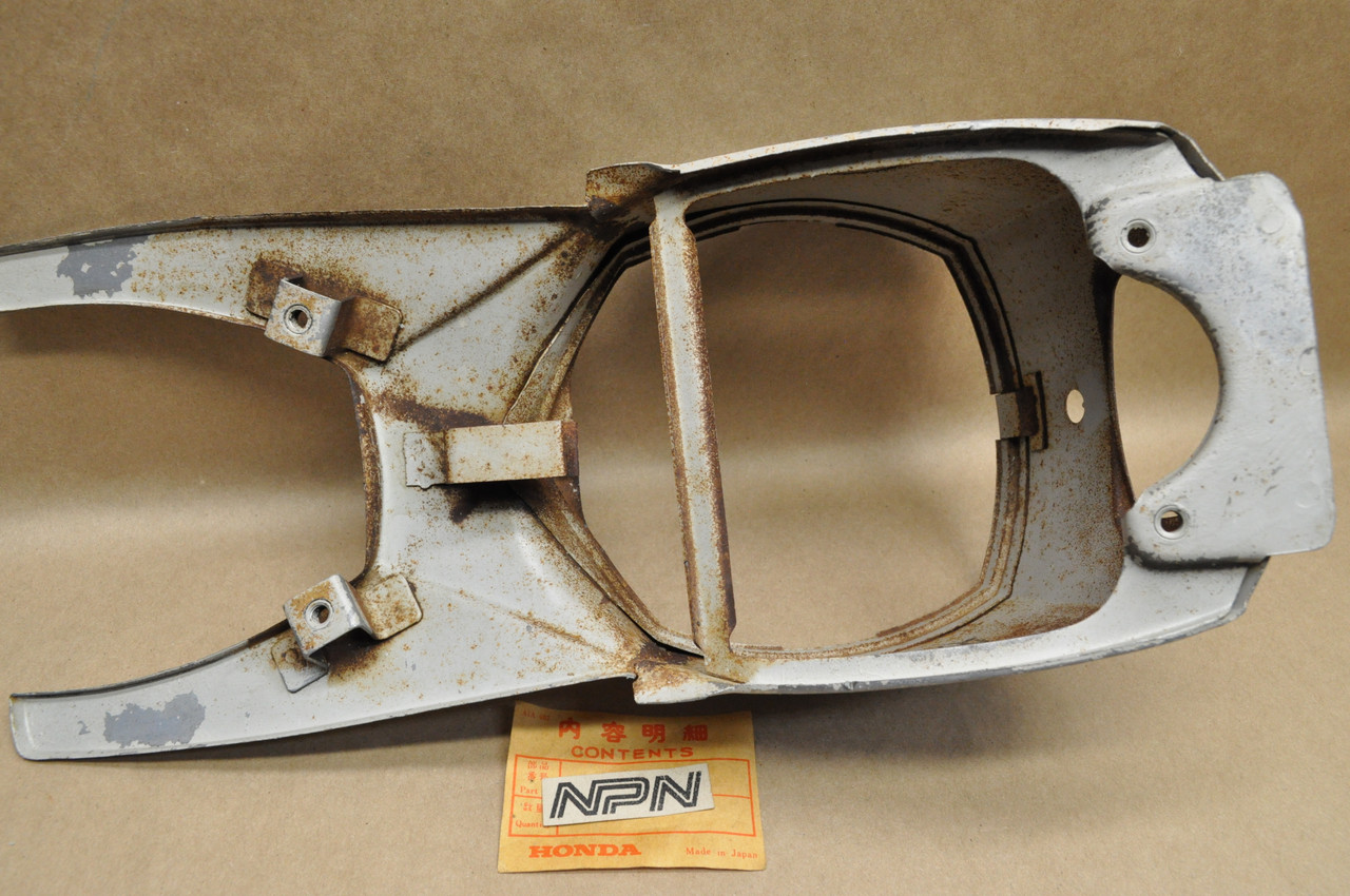 NOS Honda CA160 CA95 Head Light Bucket Case Cover in Primer 61301-203-000 Z