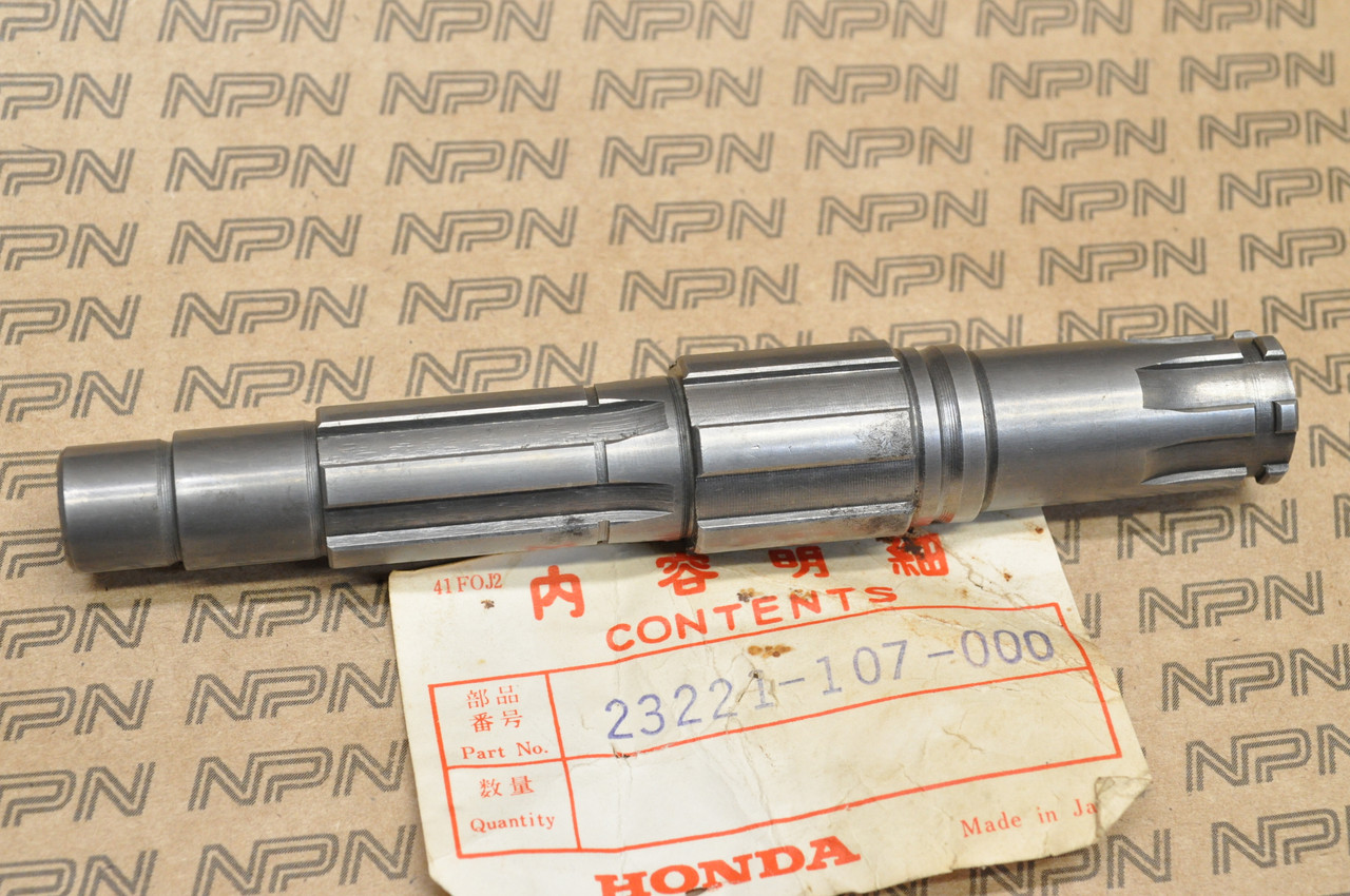 NOS Honda CB100 CB125 CL125 SL100 TL125 XL100 Counter Shaft 23221-107-000