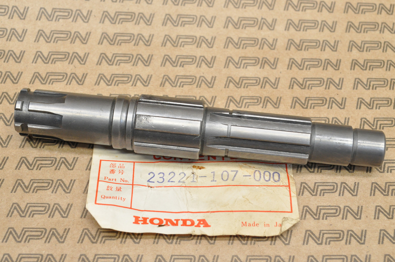 NOS Honda CB100 CB125 CL125 SL100 TL125 XL100 Counter Shaft 23221-107-000