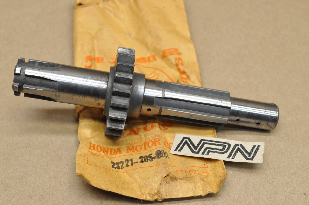 NOS Honda CA95 CB92 Benly Transmission Counter Shaft 23221-205-000