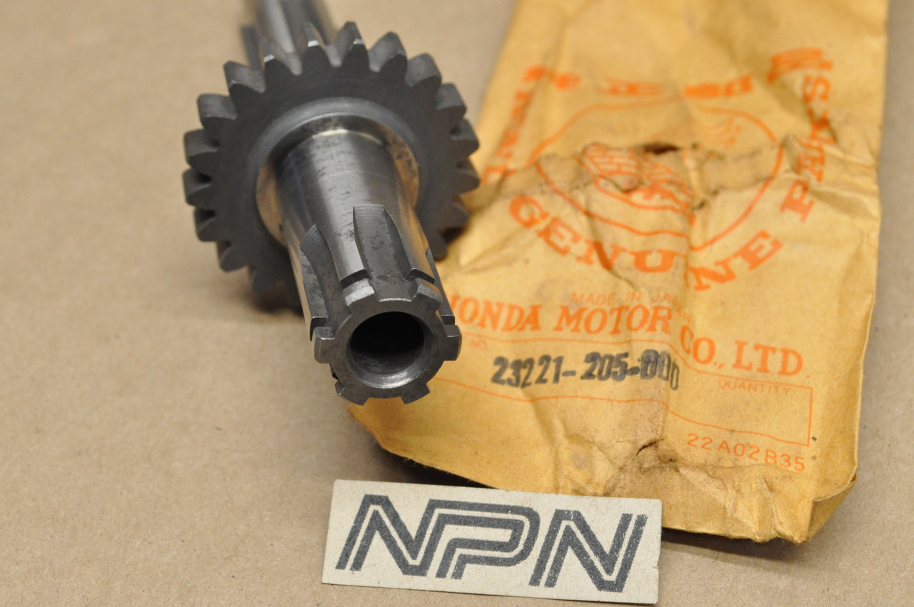 NOS Honda CA95 CB92 Benly Transmission Counter Shaft 23221-205-000