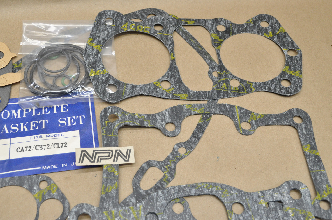 NOS Honda CA72 CB72 CL72 SCM Complete Top & Bottom End Gasket Kit 06110-268-020