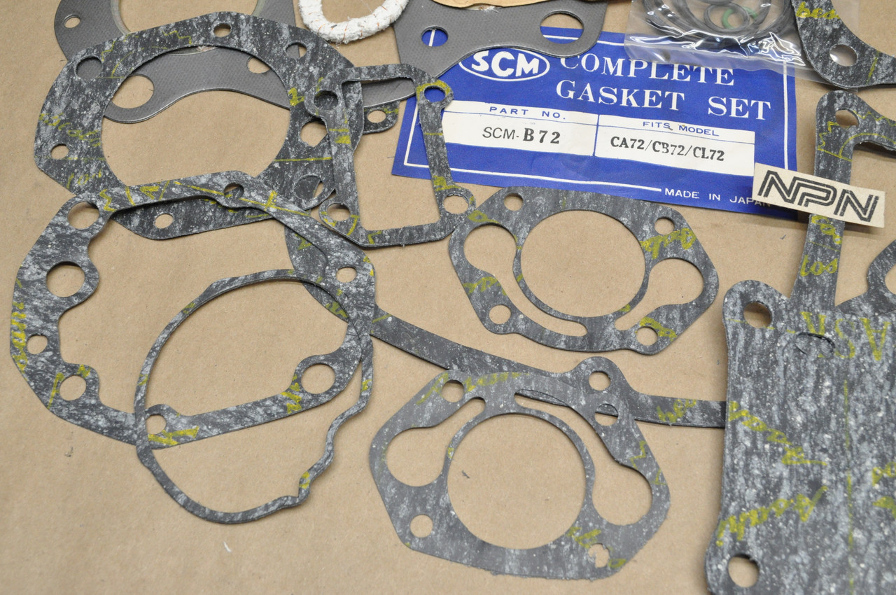 NOS Honda CA72 CB72 CL72 SCM Complete Top & Bottom End Gasket Kit 06110-268-020