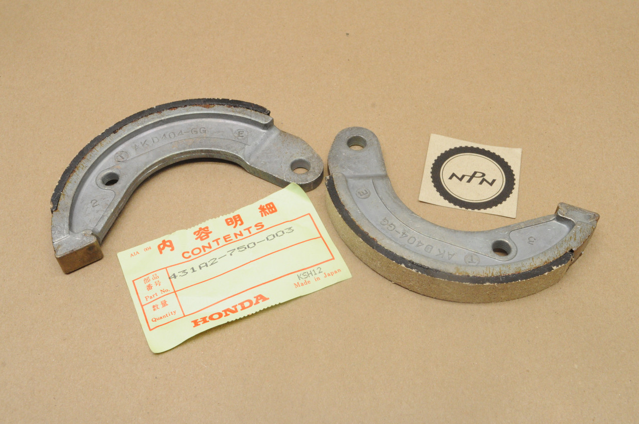 NOS Honda HT3810 Lawn Tractor Brake Shoe Set 431A2-750-003