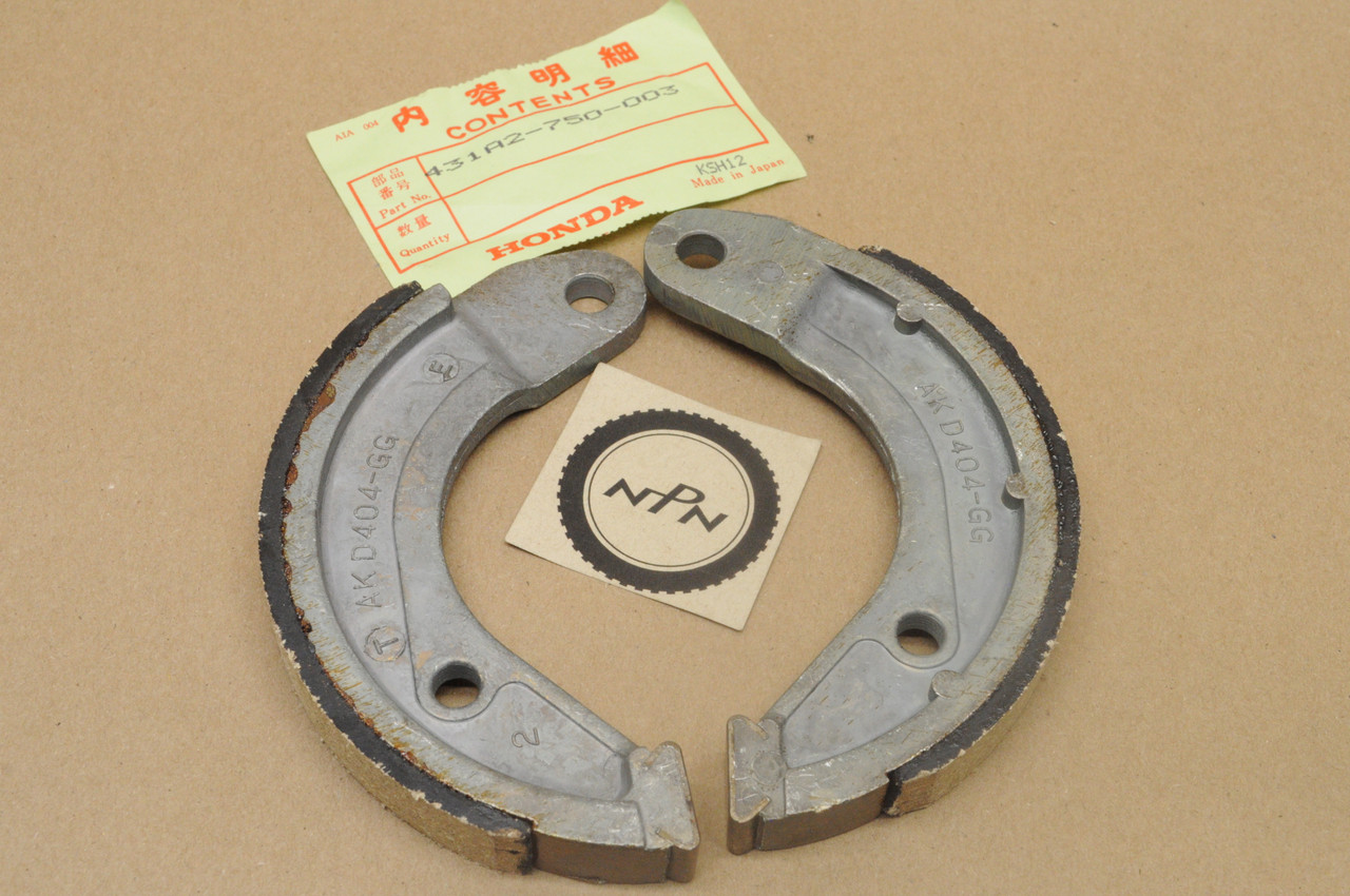 NOS Honda HT3810 Lawn Tractor Brake Shoe Set 431A2-750-003