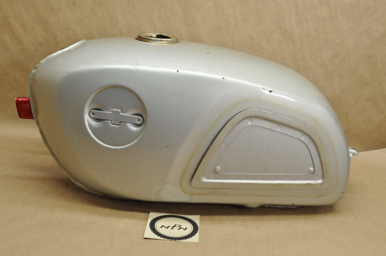 Vintage OEM Honda CL125 A Gas Fuel Tank Silver 17500-242-010 T
