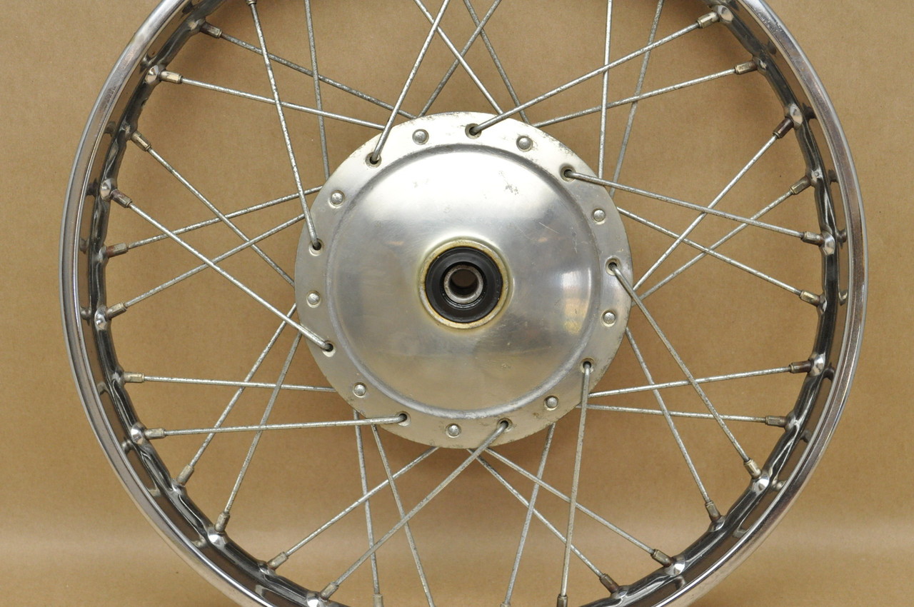 Vtg OEM Honda CL125 A SS125 A Front Wheel Rim Hub Spoke Assembly 44701-243-000